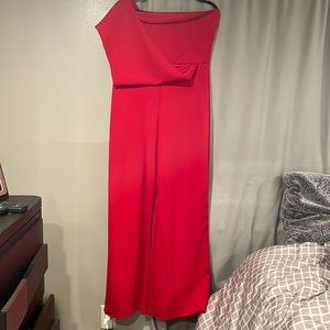 Red jumpsuit
